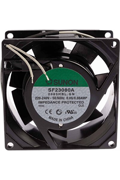 sunon Ventilator AC axial 230VAC 80x80x38mm 31dBA SF23080A2083HSL.GN