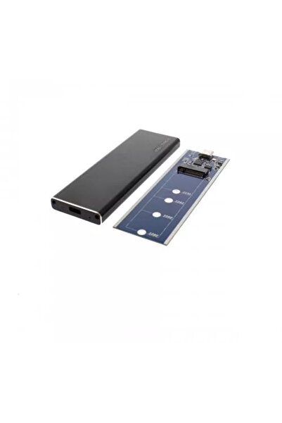 OEM Carcasa SSD M2 SATA USB 3.1 negru cablu USB Type C inclus