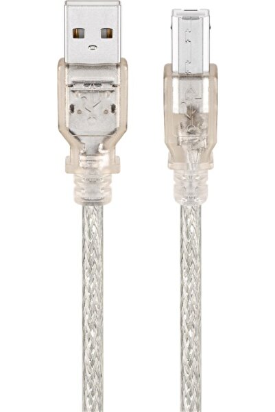 goobay Cablu USB 2.0 HI-SPEED tata A la USB tata tip B imprimanta 1m cupru 0.48Gbit/s transparent 68606 Goo