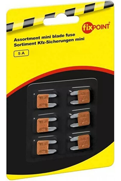 FixPoint Mini car fuse set 5A 6pcs 11x8.6mm
