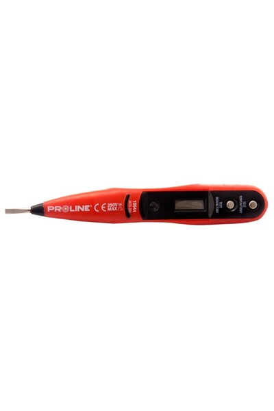 PROLINE Voltage tester indicator with LCD screen 12-36-55-110-220V 160mm 10544