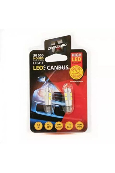 CarGuard LED de Pozitie Canbus T10 12V 3.5W 300lm 6000K set 2buc CAN121