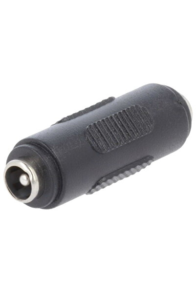 OEM Adaptor DC mama-mama 2.1x5.5 mm plastic negru PC2.1-FF