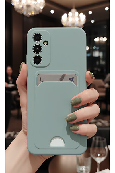 TechTrove Samsung Galaxy A56 Kılıf Kart ve Resim Bölmeli Soft Renkli Silikon ...