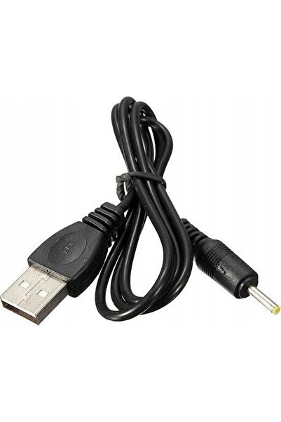 Akyga Cablu USB A mufa - DC 2.5/0.7 mufa drept negru 0.8m 5-50°C AK-DC-02
