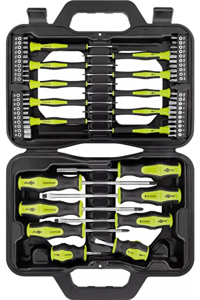 goobay 58-piece screwdriver set in plastic case