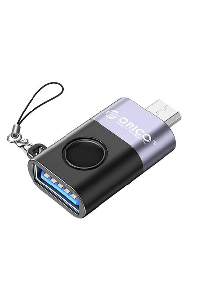 Orico Adapter Micro USB male - USB-A female WBA-BK black with gray 32x21x9mm