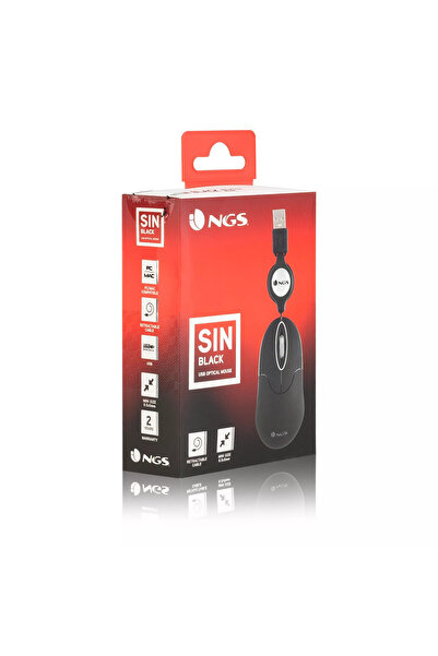 NGS USB mouse 1000dpi black SINBK