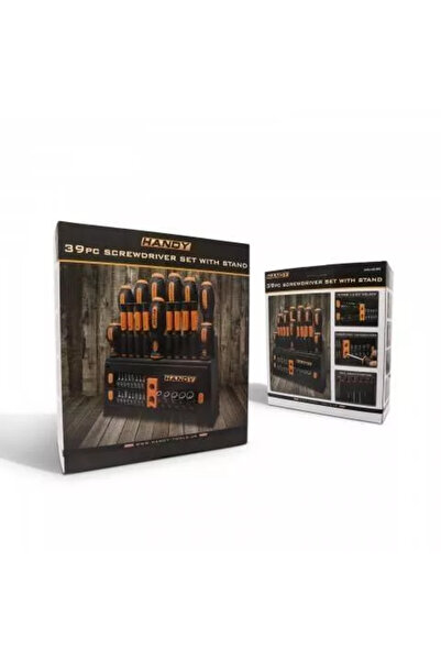 Handy 39-piece screwdriver set with holder