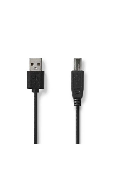 Nedis USB 2.0 printer cable USB-A male - USB-B male 3m black CCGL60101BK30