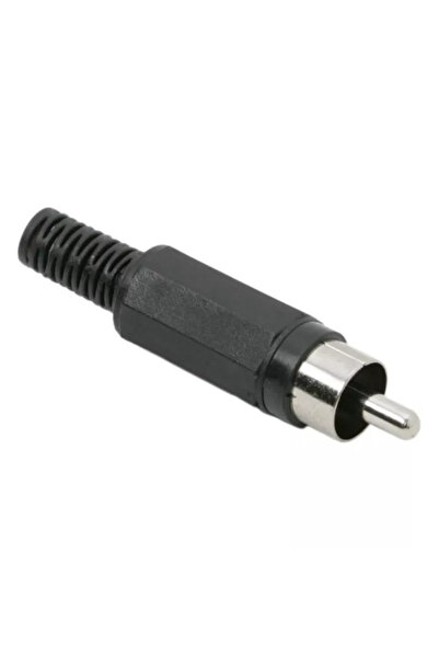 OEM RCA male plug, black plastic