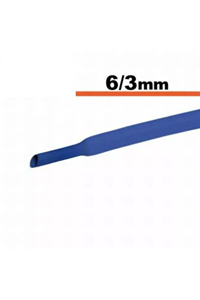 OEM Tub termocontractibil albastru 6mm/ 3mm 0.5m