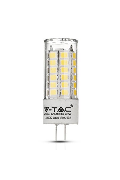V-TAC Bec LED G4 3.2W 6400K alb rece SKU-133