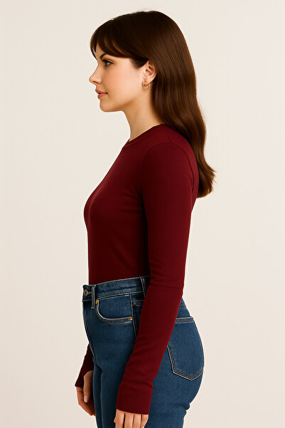 M&N Body Long Sleeve Fisherman's Finger Blouse