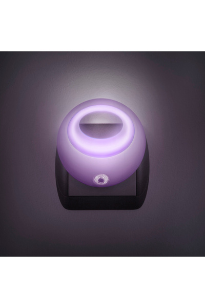 Phenom Lampa de veghe cu LED si senzor de lumina violet 1 LED /1W diametru 8 ...