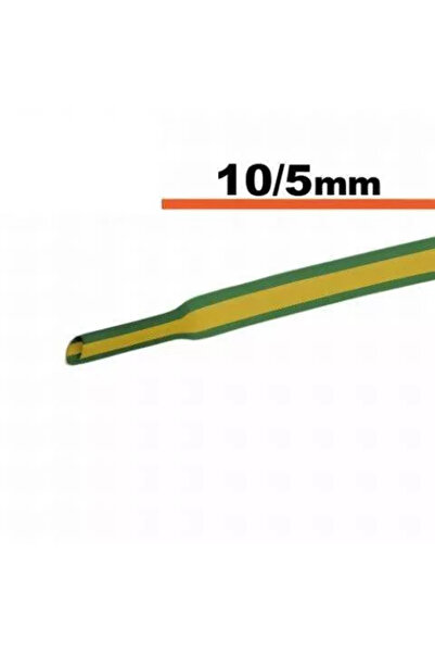 OEM Tub termocontractibil galben-verde 10mm/ 5mm 0.5m