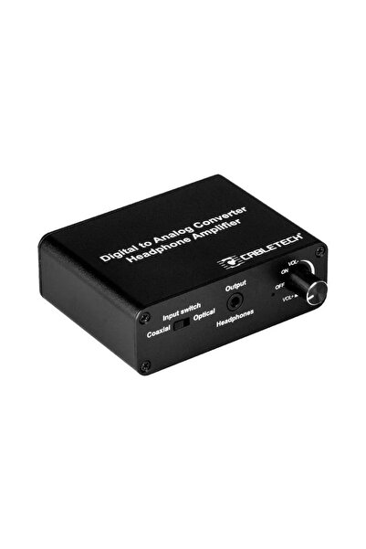 Cabletech Convertor DIGITAL Toslink/RCA la ANALOG 2x RCA +cu iesire casti 3.5...