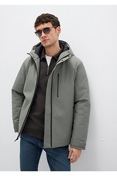 Mavi Black Hooded Green Coat Loose Fit / Relaxed Fit 0110676-85485