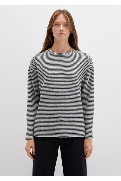 Mavi Crew Neck Striped T-Shirt Regular Fit / Standard Cut 1613600-85407