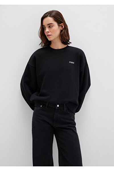 Mavi Schwarzes Sweatshirt mit Logo-Print 1S10490-900