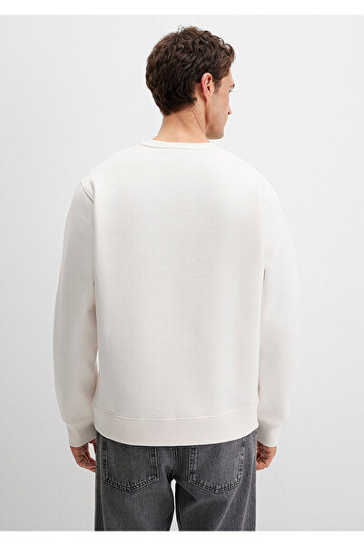 Mavi Chalet Embroidered Ecru Sweatshirt 0S10484-70057