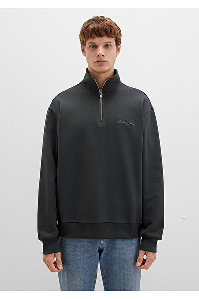 Mavi Jeans Semi-Zip Anthracite Sweatshirt 0S10555-70092