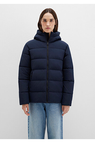Mavi Hooded Navy Blue Puffer Jacket 1110704-86623
