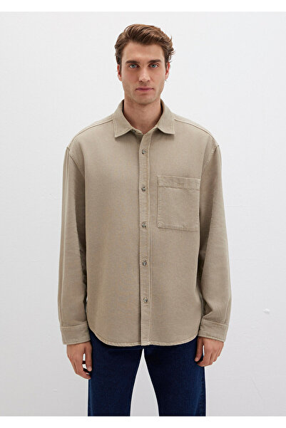 Mavi Pocket Detailed Beige Shirt Loose Fit / Relaxed Fit 0211760-70360