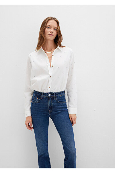 Mavi Printed White Shirt Loose Fit / Relaxed Fit 1211286-91353