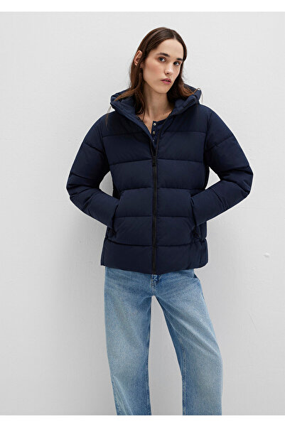Mavi Hooded Navy Blue Puffer Jacket 1110704-86623