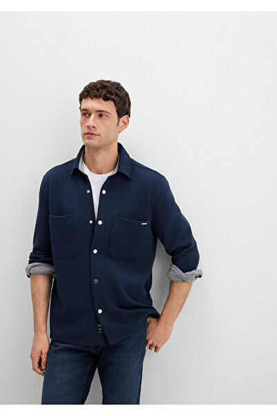 Mavi Black Navy Blue Pocket Shirt Regular Fit / Regular Cut 0211771-80872