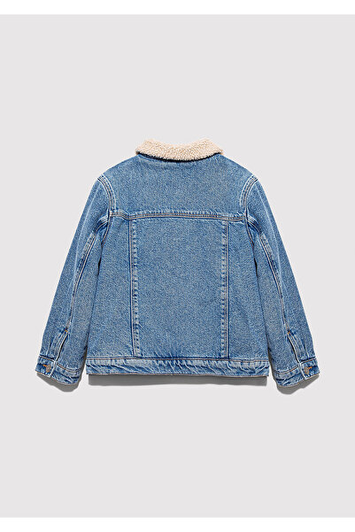 Mavi Atlas 90Lar Faux Fur Open Jean Jacket 6111403-90875