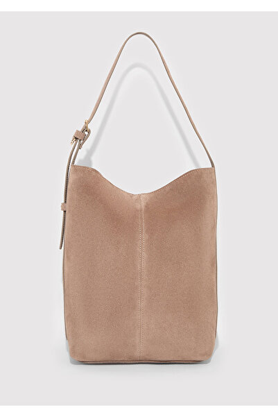 Mavi Suede Leather Brown Shoulder Bag 1913696-70367