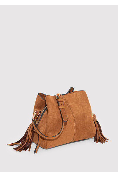 Mavi Faux Suede Brown Crossbody Bag 1913391-70304