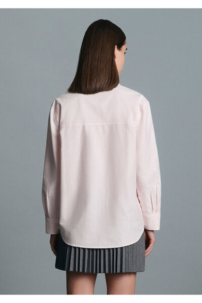 Mavi Pink Striped Shirt Loose Fit / Relaxed Fit 1211420-91459