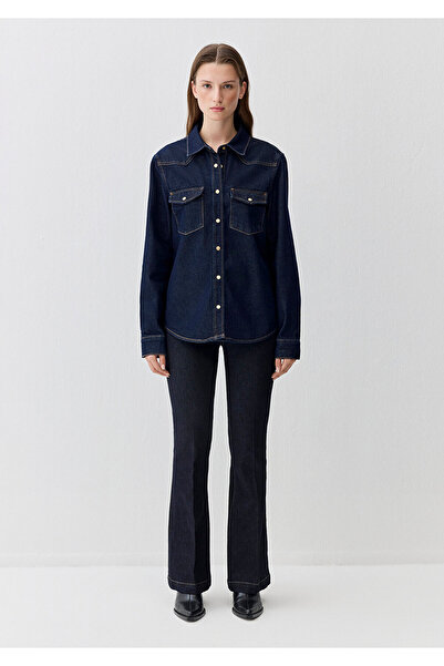 Mavi Angela Classic Denim Rinse Jean Shirt Fitted / Bodycon Cut 1210819-90120