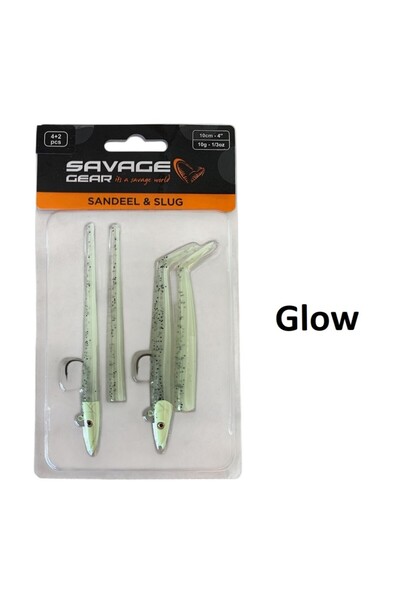 Savage Gear Sandeel And Slug 10cm 10gr 4 2 Adet Suni Silikon Yem