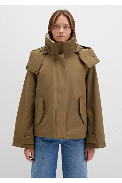 Mavi Faux Fur Detailed Hooded Khaki Parka Regular Fit / Regular Cut 1110759-71816