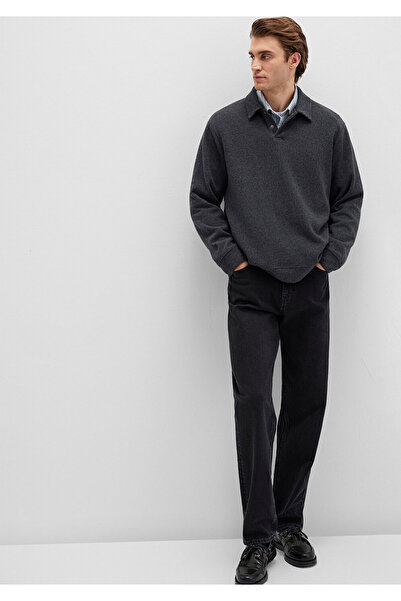 Mavi Anthracite Polo Sweatshirt 0S10476-80023