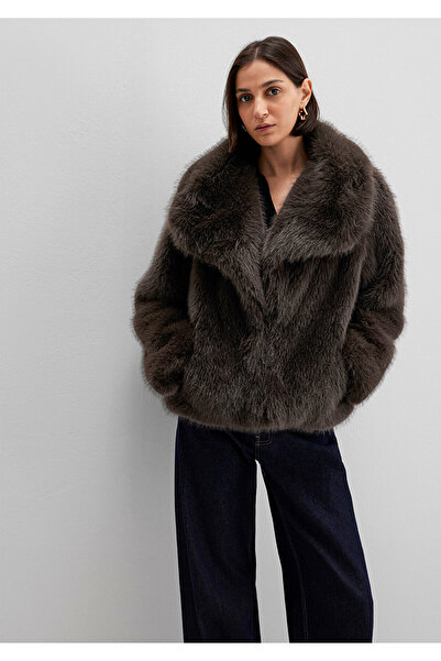 Mavi Faux Fur Brown Short Jacket Regular Fit / Regular Cut 1110781-71593