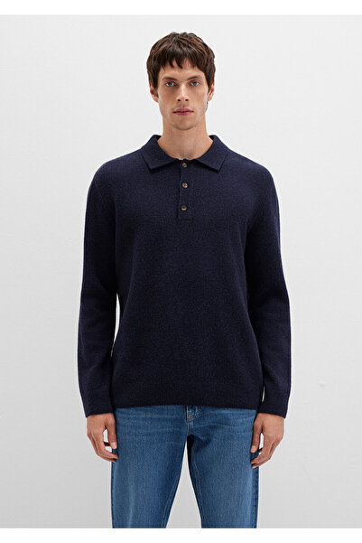 Mavi Wool Blend Navy Blue Knitwear Polo 0710255-70490
