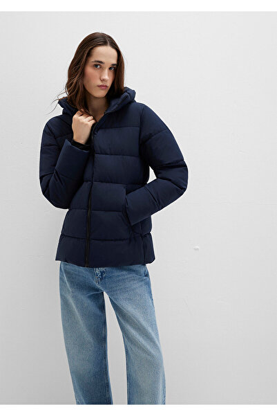 Mavi Hooded Navy Blue Puffer Jacket 1110704-86623
