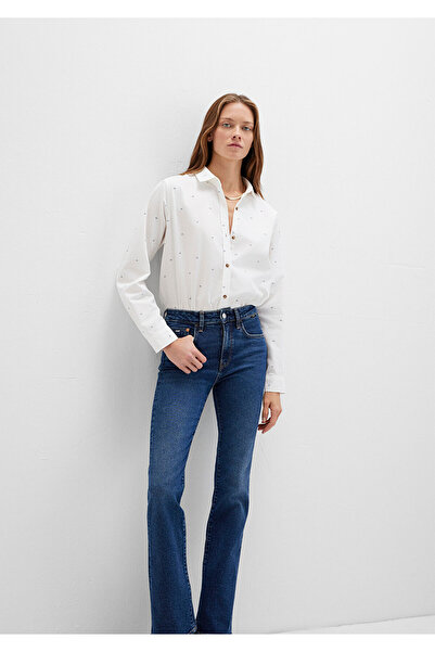 Mavi Printed White Shirt Loose Fit / Relaxed Fit 1211286-91353