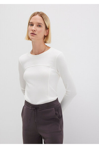 Mavi Ecru Long Sleeve T-Shirt Fitted / Bodycon Cut 1613625-80194