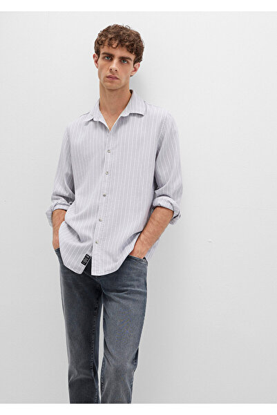 Mavi Striped Gray Shirt Regular Fit / Regular Cut 0211709-91016