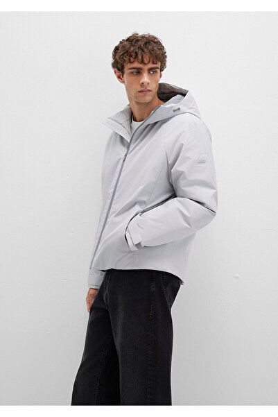 Mavi Water Repellent Hooded Gray Coat Regular Fit / Regular Cut 0110615-70075