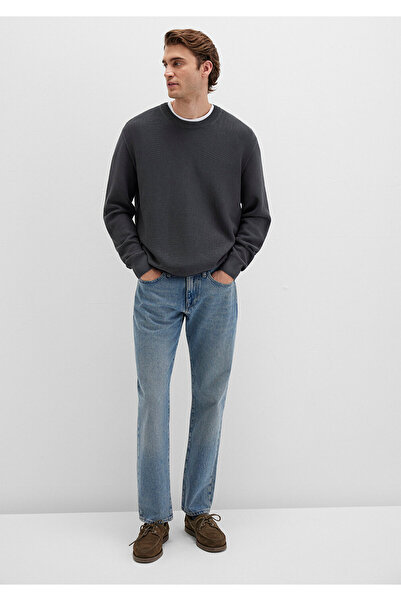 Mavi Crew Neck Anthracite Sweater Regular Fit / Regular Cut 0710197-80106