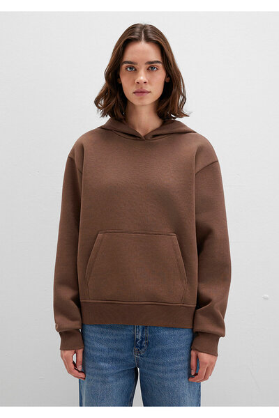 Mavi Hooded Brown Basic Sweatshirt 167299-81959