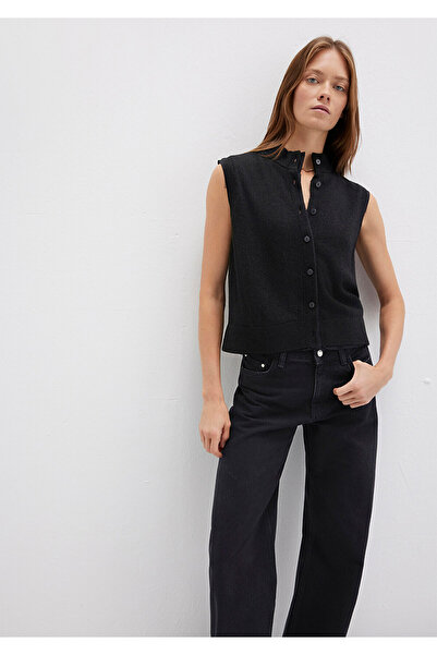 Mavi Wool Blend Black Vest Regular Fit / Regular Cut 1710791-900