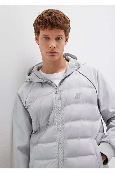 Mavi Water Repellent Pro Logo Reflector Detailed Gray Jacket 0110559-70075